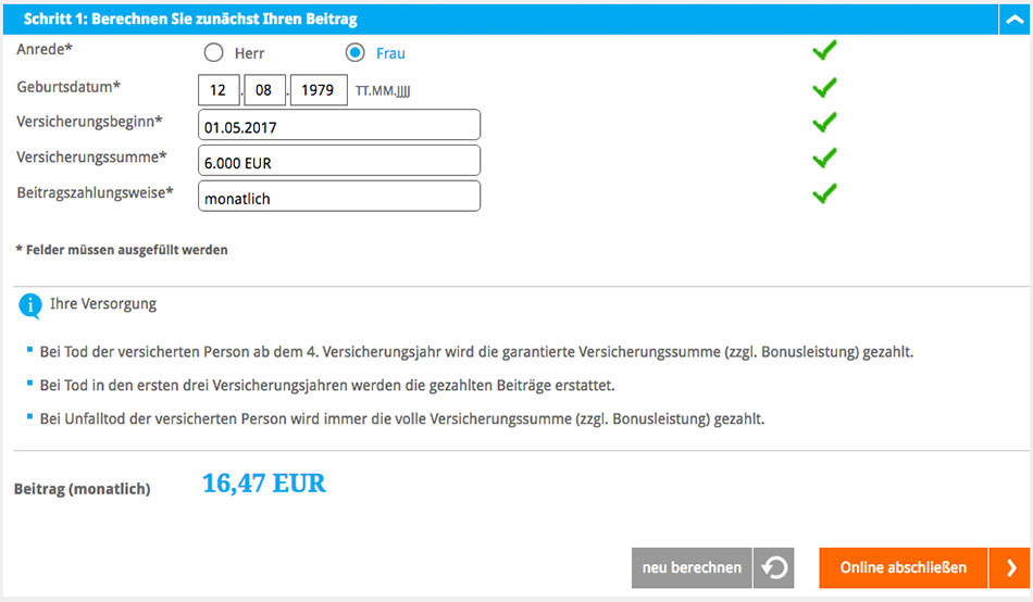 Barmenia Beitrag berechnen